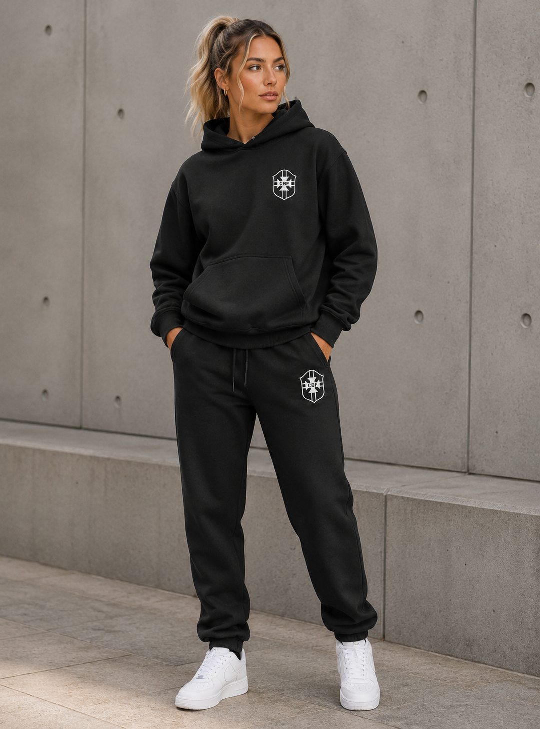 Brasil premium Tracksuit - Zwart