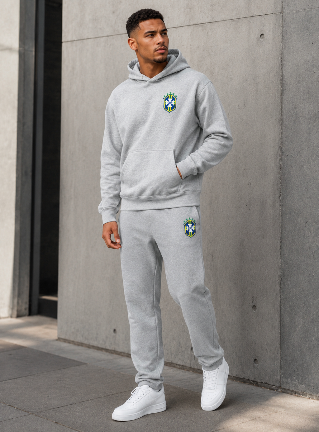 Brasil premium Tracksuit - Grijs